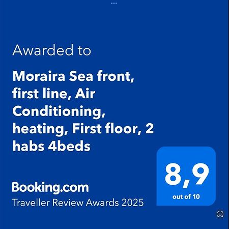Moraira Sea Front, First Line, Air Conditioning, Heating, First Floor, 2 Habs 4Beds Exterior foto